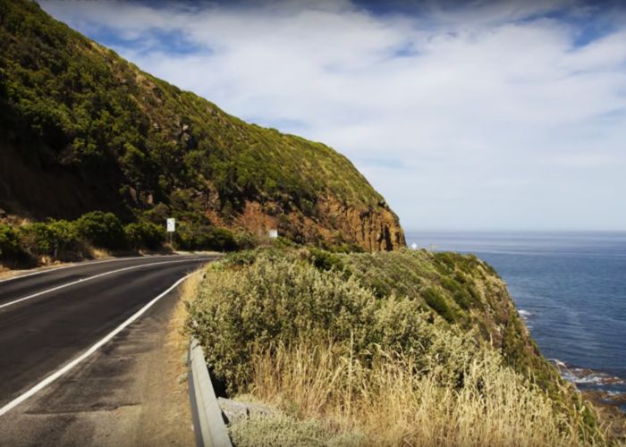 Travel by car on Great Ocean Road, Australia