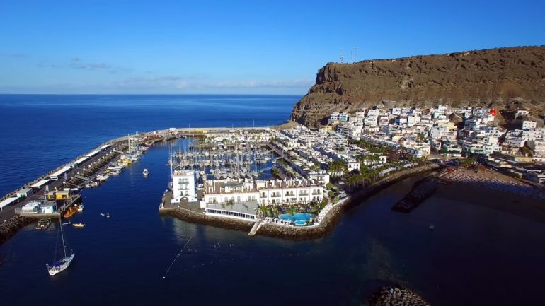 Air view of the Gran Canaria island