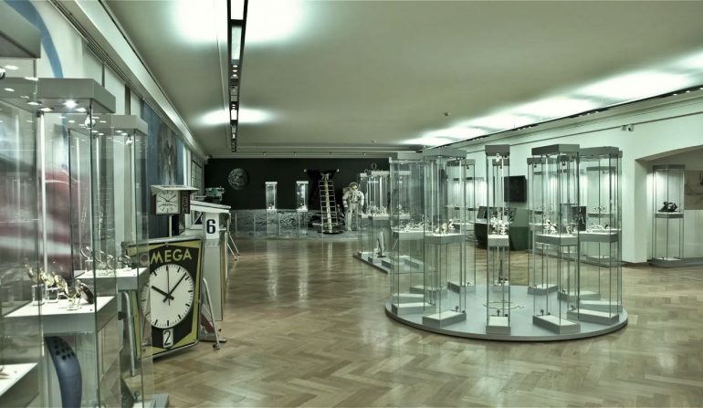 Photo from inside the Omega Museum in Biel